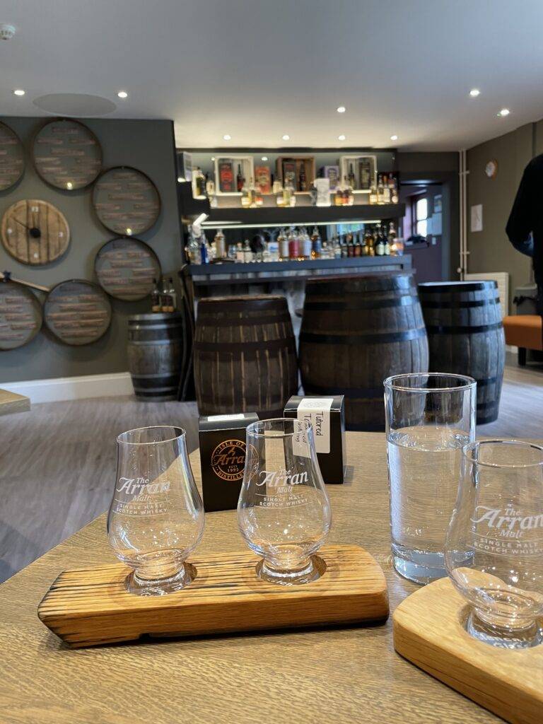 Arran distillery- Whisky tasting